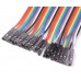 10CM Female to Female Breadboard Jumper DuPont 2.54MM 1P-1P Cable 40 Pieces Pack