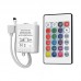 12V 5050 RGB LED Strip Controller box with 24 Key IR Remote Control