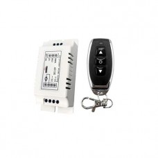 12V DC Wireless Motor Control Switch with 433MHz Keychain Remote with Forward Reverse and Stop button