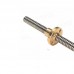 150mm Trapezoidal 4 Start Lead Screw 8mm Thread 2mm Pitch Lead Screw with Copper Nut