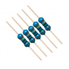 20K ohm Metal Film Resistance - 1%- 1/4 Watt - 5 Pieces Pack