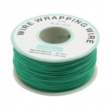 230m P/N B-30-1000 Insulated PVC Coated 30AWG Wire Wrapping Wire-GREEN