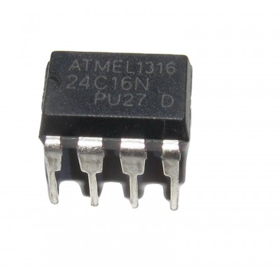 24C16 16K bit Serial I2C Bus EEPROM IC DIP-8 Package