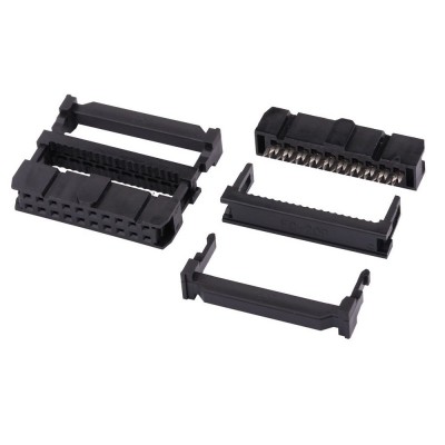 DC3 20 Pin 2.54mm Straight Female IDC Socket DC3 20 Pin 2.54mm Straight Female IDC Socket