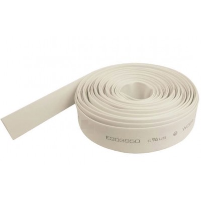 25mm Heat Shrink Sleeve Tube - White - 1 meter