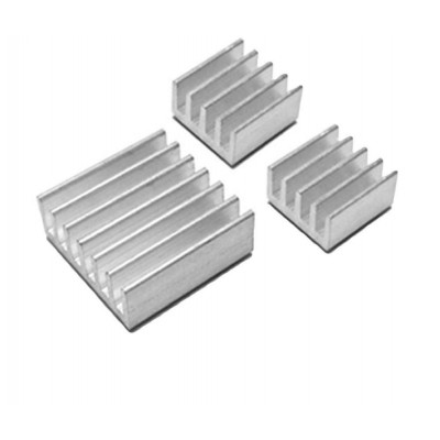 3 in 1 Aluminum Heat Sink Set for Raspberry Pi 3 3 in 1 Aluminum Heat Sink Set for Raspberry Pi 3