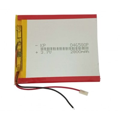3.7V 2800mAH (Lithium Polymer) Lipo Rechargeable Battery Model KP-046580 3.7V 2800mAH (Lithium Polymer) Lipo Rechargeable Battery Model KP-046580