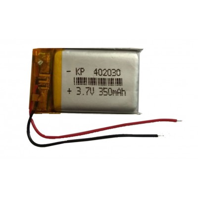 3.7V 350mAH (Lithium Polymer) Lipo Rechargeable Battery Model KP-402030 3.7V 350mAH (Lithium Polymer) Lipo Rechargeable Battery Model KP-402030