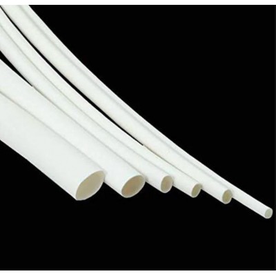 3mm Heat Shrink Sleeve Tube - White - 1 meter