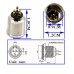 3Pin Mini XLR Connectors Male Socket