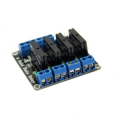 4 Channel 24V Relay Module Solid State Low Level SSR DC Control 250V 2A with Resistive Fuse 4 Channel 24V Relay Module Solid State Low Level SSR DC Control 250V 2A with Resistive Fuse