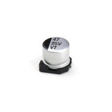 47uF 25V (SMD) Electrolytic Capacitor - 5 Pieces Pack