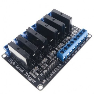 6 Channel 3-24V Relay Module Solid State High Level SSR DC Control DC with Resistive Fuse 6 Channel 3-24V Relay Module Solid State High Level SSR DC Control DC with Resistive Fuse