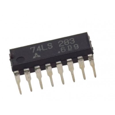 74LS283 4-Bit Binary Adder With Fast Carry IC (74283 IC) DIP-16 Package 74LS283 4-Bit Binary Adder With Fast Carry IC (74283 IC) DIP-16 Package