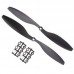 8045(804.5) GF Propellers Black 1CW+1CCW-1pair