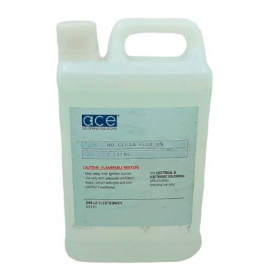 ACE 1 Litre No Clean Flux 0% Soldering Liquid Flux ACE 1 Litre No Clean Flux 0% Soldering Liquid Flux