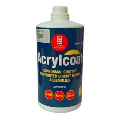 Acrylcoat ALQ-60 Conformal Coating for PCB Assemblies Solderable - 1 Litre Acrylcoat ALQ-60 Conformal Coating for PCB Assemblies Solderable - 1 Litre