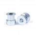 Aluminum GT2 Timing Pulley 16 Tooth 5mm Bore For 6mm Belt - 2 Pieces Pack