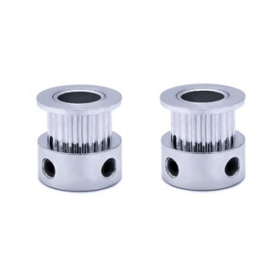 Aluminum GT2 Timing Pulley 20 Tooth 8mm Bore for 6mm Belt 2Pcs