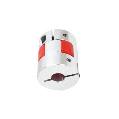 Aluminum OD:20mm L:25mm Flexible Spider Shaft Coupling Bore: 5x10mm