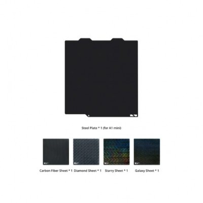 Bambu Lab 3D Effect Sheets Combo with Plate for A1,P1S,P1P,X1,X1C,X1E