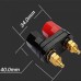 Banana plugs Couple Terminals Red Black Connector Amplifier Terminal