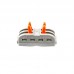 CH-812 0.08-2.5mm SPL-2 Pole Wire Connector with Spring Lock Lever for 2 Wire line Connection