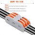 CH-813 0.08-2.5mm SPL- 3 Pole Wire Connector with Spring Lock Lever for 3 Wire line Connection
