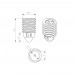 CHT Harden Steel High Flow Nozzle for Bambu Lab