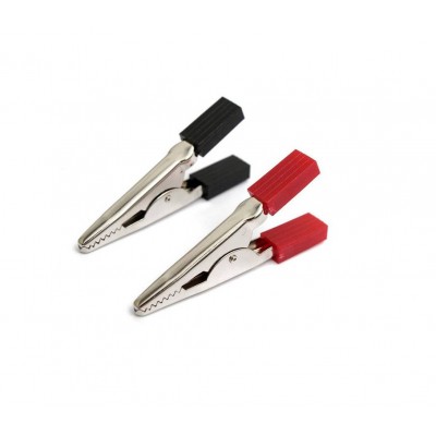 DC Crocodile Alligator Clip Black and Red Pair DC Crocodile Alligator Clip Black and Red Pair