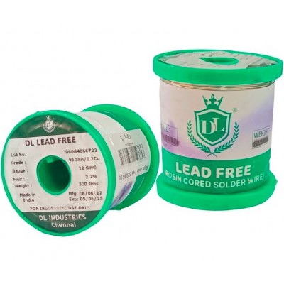 DL 500gm 22 Gauge Sn 99.3/Cu 0.7 Grade Lead Free Rosin Cored Solder Wire DL 500gm 22 Gauge Sn 99.3/Cu 0.7 Grade Lead Free Rosin Cored Solder Wire