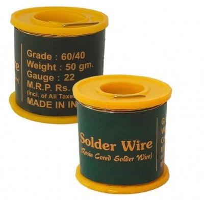 DL 50gm 22 Gauge 60/40 Grade Rosin Cored Solder Wire DL 50gm 22 Gauge 60/40 Grade Rosin Cored Solder Wire