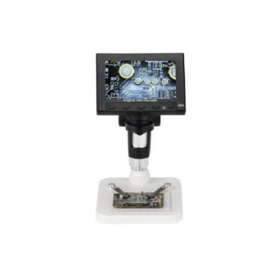 DM4 1000x 2.0MP USB Digital Electronic Microscope 4.3LCD Display for PCB Motherboard Repaire Plastic Stent