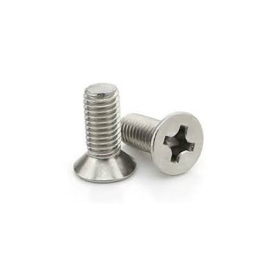 SS 304 CSK Countersunk Philips Head M2 X 8 mm Bolt - 10 Pieces pack