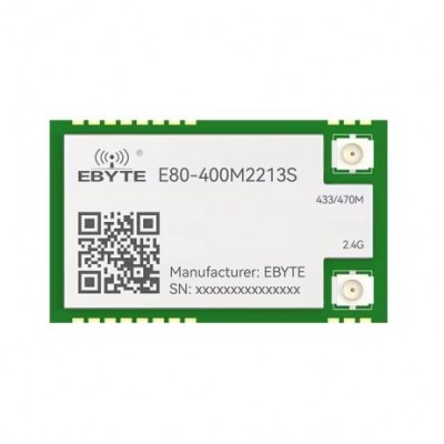 EBYTE E80-400M2213S LR1121 LoRa Wireless Module Dual-Band Sub-G 433/868/915/2.4G SMD TCXO EBYTE E80-400M/900M2213S IPEX Stamp Hole SPI RF Module