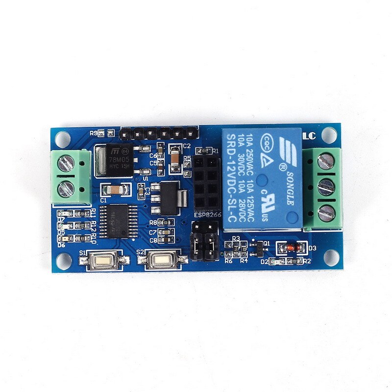 ESP8266 WiFi 12V 2 Channel Relay Module IOT Smart Home Remote Control Switch Android Phone APP Control Transmission Distance 100M