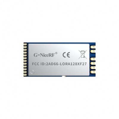 G-NiceRF LoRa1280F27 : SX1280 500mW FCC ID & CE-RED Certified 2.4GHz LoRa Module With SPI Interface Power