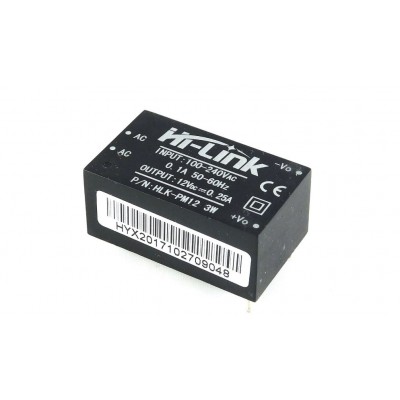 HLK-PM12 Hi-link 12V 3W - AC to DC Power Supply Module HLK-PM12 Hi-link 12V 3W - AC to DC Power Supply Module