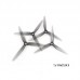 HQProp 5.1X2.5X3 Grey (2CW+2CCW)-Poly Carbonate Triblade Propeller