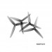 HQProp 6X2.5X3 Light Grey (2CW+2CCW)-Poly Carbonate Triblade Propeller