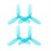 HQProp Duct-T90MMX3 for Cinewhoop Blue (2CW+2CCW)-Poly Carbonate Propeller