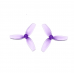 HQProp Ultralight Whoop Prop 1.4X1.1X3(35MM) Purple (2CW+2CCW)-PC-1MM Shaft