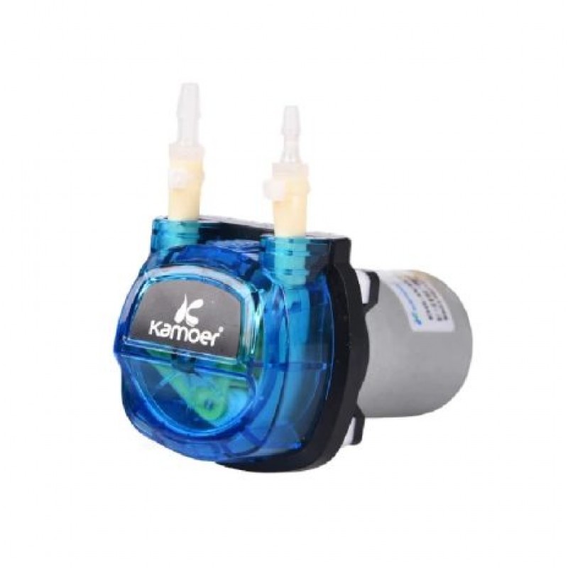 KAMOER Double Head Peristaltic Pump 12V DC - Adjustable Speed 15-90ml/min Lab Dosing Pump