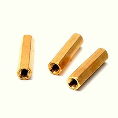 M4 X 20mm Female to Female Brass Hex Threaded Pillar Standoff Spacer - 2 Pieces pack M4 X 20mm Female to Female Brass Hex Threaded Pillar Standoff Spacer - 2 Pieces pack