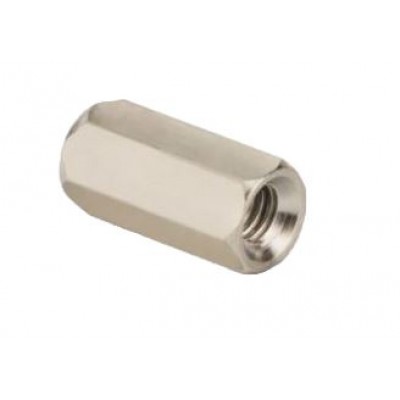 M4x5mm Female to Female Nickel Plated Brass Hex Standoff Spacer - 5 Pieces pack