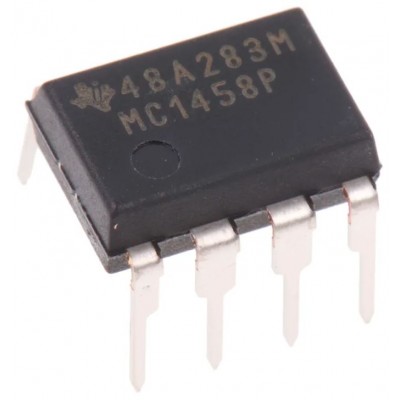 MC1458 - Dual Channel Operational Amplifier Package IC DIP-8 Package