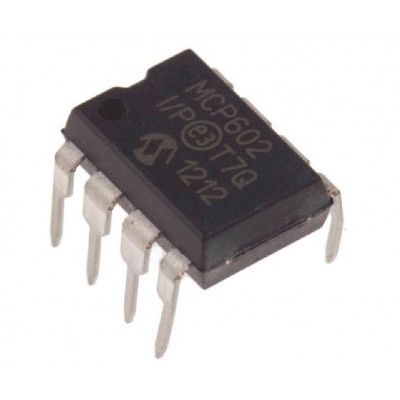 MCP602-I/P - 2.7V to 5V Single Supply Dual Operational Amplifier IC DIP-8 Package MCP602-I/P - 2.7V to 5V Single Supply Dual Operational Amplifier IC DIP-8 Package
