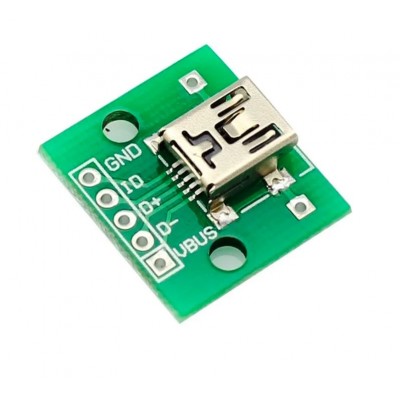 Mini USB Turn Dip Female Mini USB Type B Female SMD Dip Switch Adapter Plate Welding Head Breakout Board