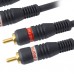 MX 2 RCA Male Plug To MX 2 RCA Male Cord High Resolution OFC Cable Gold Plated 3 Meter (MX-797A) - 6 Pieces Pack