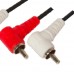 MX 2 RCA Male Plug To MX 2 RCA Male Right Angle Cord 3 Meter (MX-597A) - 10 Pieces Pack MX 2 RCA Male Plug To MX 2 RCA Male Right Angle Cord 3 Meter (MX-597A) - 10 Pieces Pack